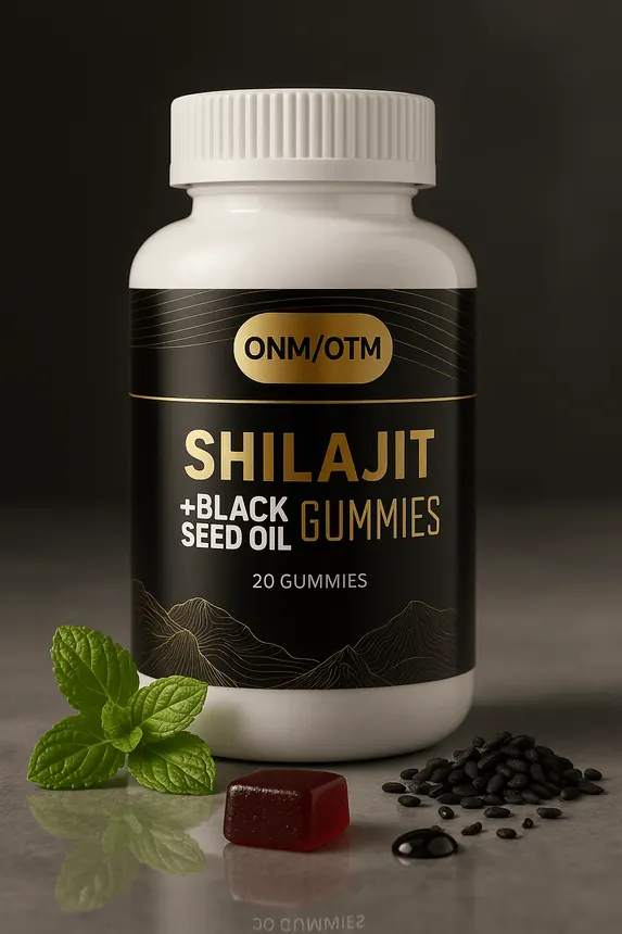 Shilajit gummies, generated lifestyle photo